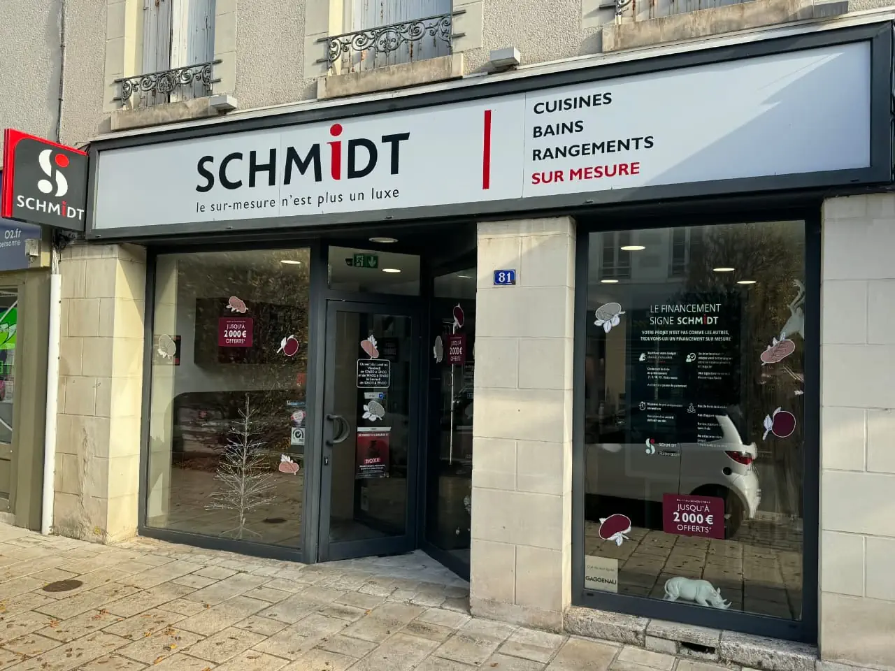 Devanture du magasin Schmidt Romorantin