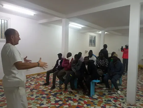 Djédjé s'adresse aux plongeurs