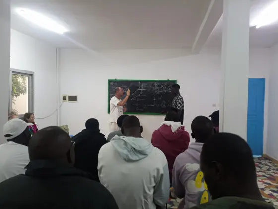Les plongeurs de Yoff en formation
