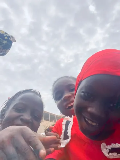 Selfie avec les enfants